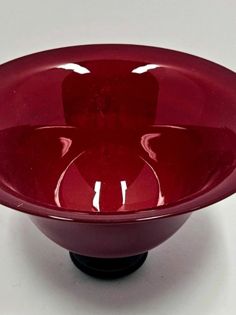 Deep Garnet Art Glass Bowl